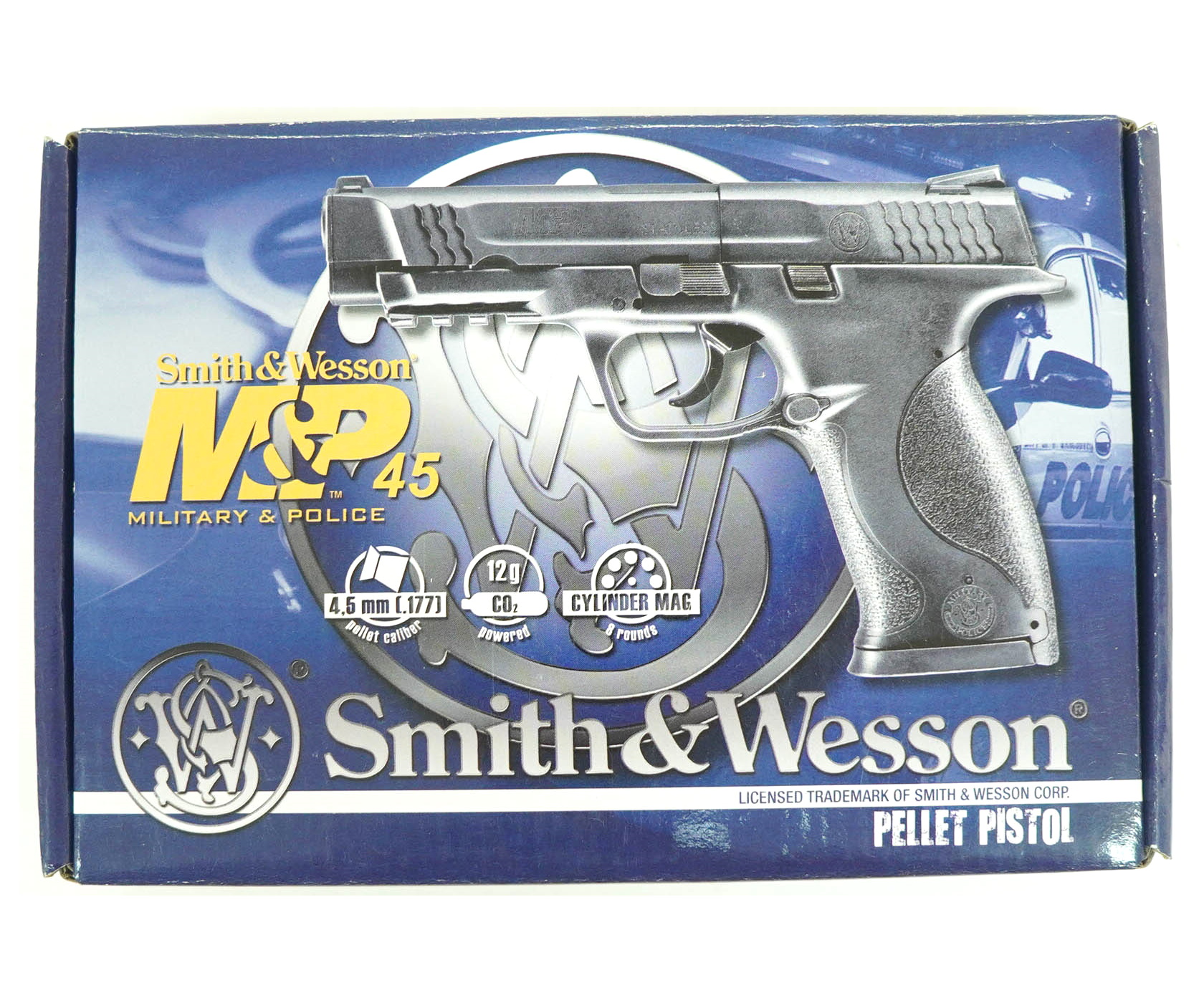 Пистолет пневматический S&W Military&Police 45, к.4,5мм