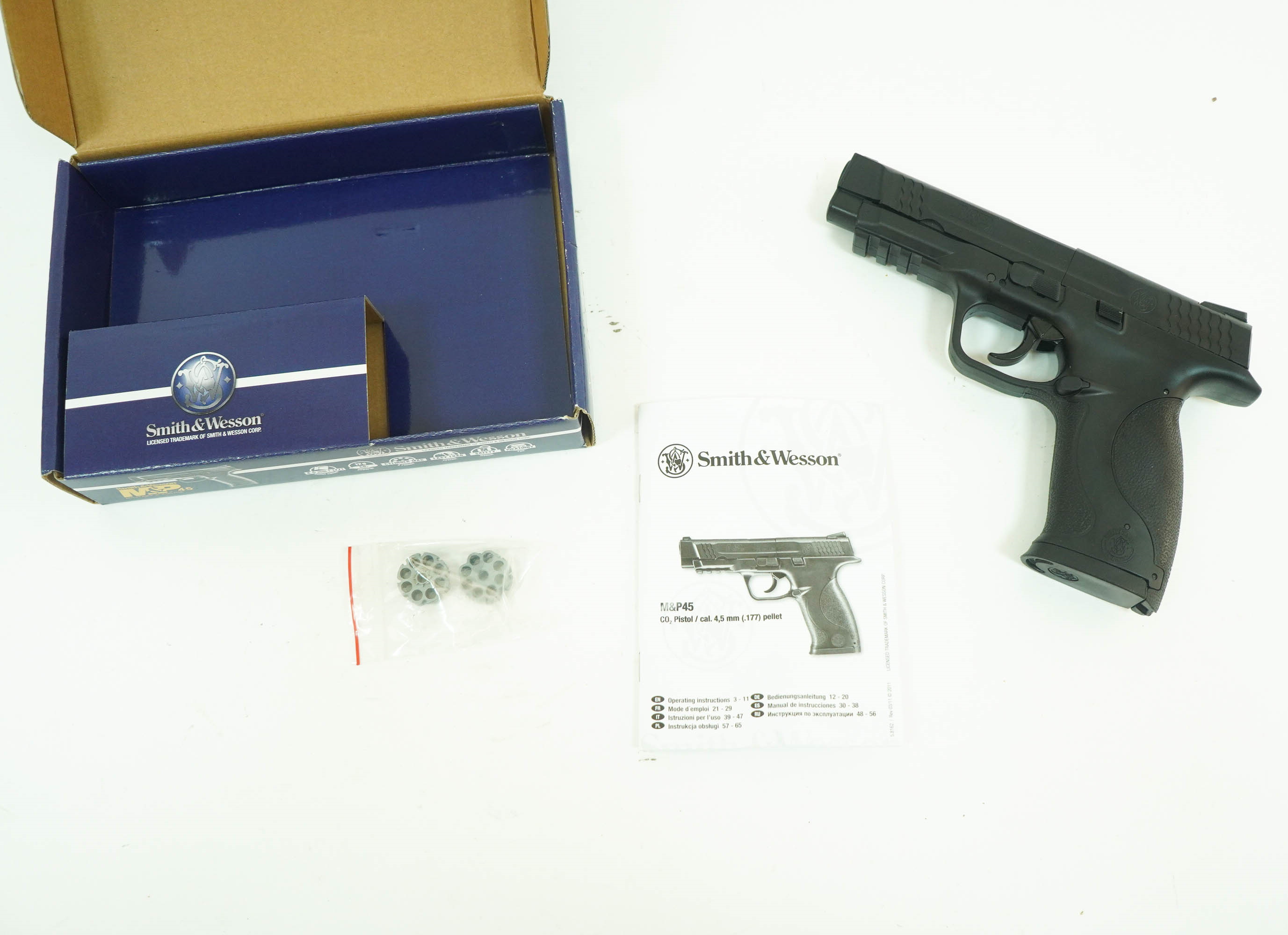 Пистолет пневматический S&W Military&Police 45, к.4,5мм
